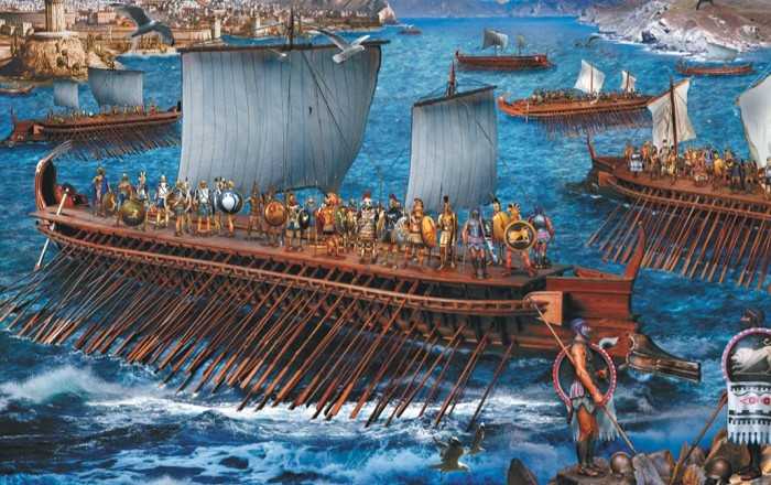 Древнегреческие корабли: технологии судостроительства