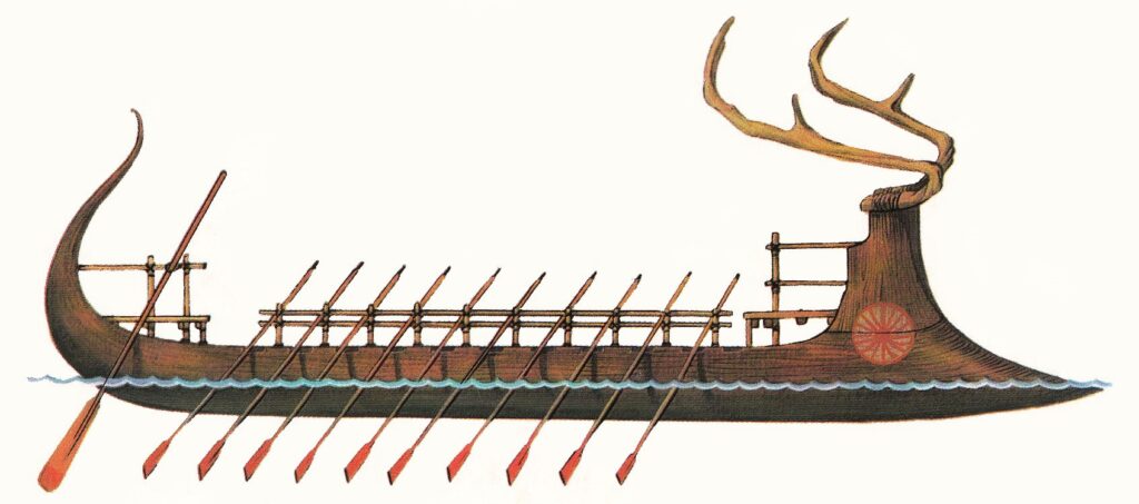 Древнегреческий корабль - Триаконтор