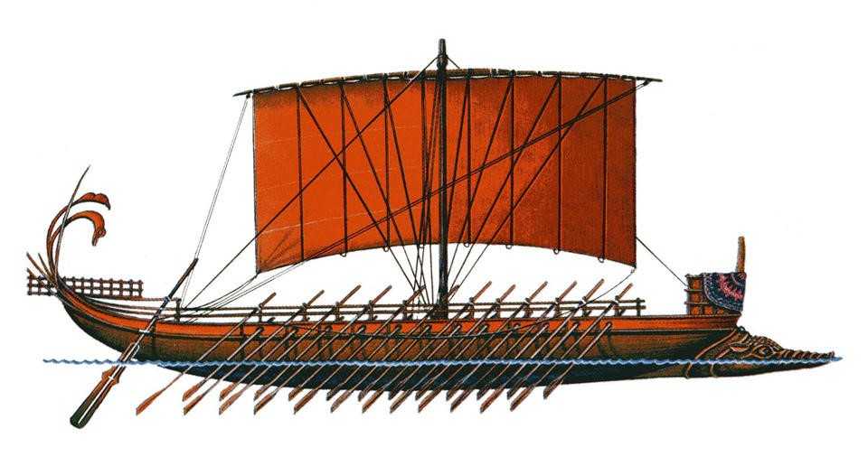 Древнегреческий военный корабль - Диера