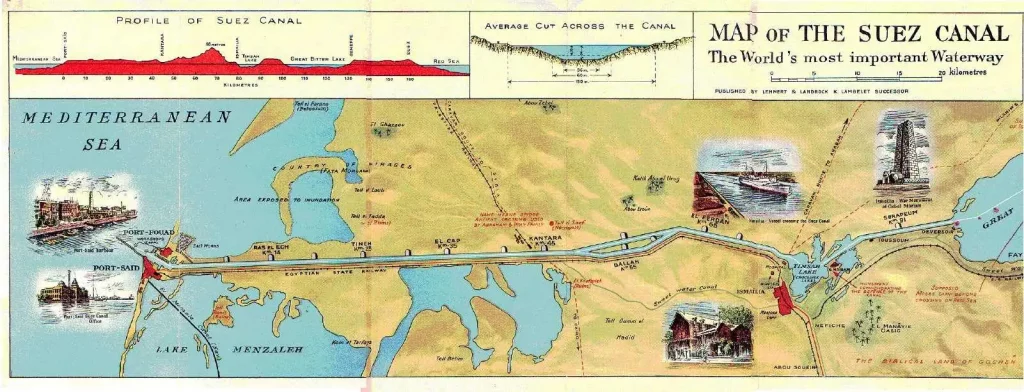 История Суэцкого канала: строительство, сложности, открытие